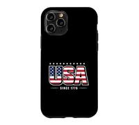 USA Flag Since 1776 Patriotic Vintage American Pride Case for iPhone 11 Pro