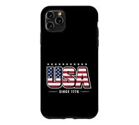 USA Flag Since 1776 Patriotic Vintage American Pride Case for iPhone 11 Pro Max