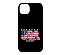 USA Flag Since 1776 Patriotic Vintage American Pride Case for iPhone 14 Plus