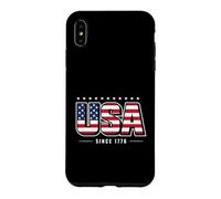 USA Flag Since 1776 Patriotic Vintage American Pride Case for iPhone XS Max