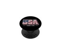 USA Flag Since 1776 Patriotic Vintage American Pride PopSockets Adhesive PopGrip