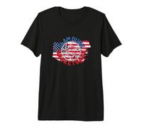 USA Flag Slam Dunk Basketball Premium T-Shirt