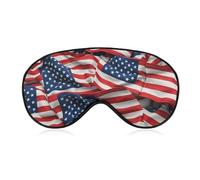 USA Flag Sleep Mask for Women Men Side Sleeper Eye Cover with Adjustable Strap Soft Breathable Blackout Mask Slip-Free Deep Sleeping Travel Essentials