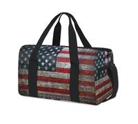 USA Flag Sports Duffel Bag America Flag Weekend Overnight Bag Tote Holdall Casual Travel Gym Duffel Bags for Kids Girls Boys Women Men