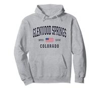 USA FLAG Stars & Stripes Glenwood Springs Colorado Pullover Hoodie
