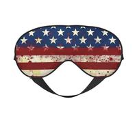 USA Flag Stars Stripes Printing Sleep Mask for Women Men Double-Sided Print Soft Silk Eye Masks Eye Sleep Shade Cover