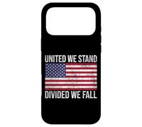 USA FLAG UNITED WE STAND DIVIDED WE FALL AMERICAN PATRIOT Case for iPhone 17 Pro Max