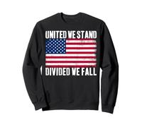 USA Flag United We Stand Divided We Fall American Patriot Sweatshirt
