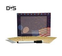 Usa Flag Wooden Money Box With Counter Patriotic Piggy Bank Coin Cash Container Kids Adults Money Saving Challenge Case Jar