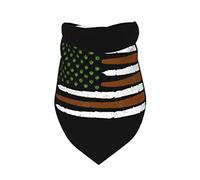 USA FlagFunny Weed Leaf FlagStoner 420 Spring Dog Bandanas Girl Bulk Puppy Kerchief Adjustable Soft Triangle Bibs Accessories for Small Medium Large Puppy Cats