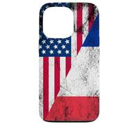 USA & France Flags - United States of America, French Case for iPhone 13 Pro
