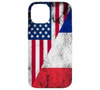 USA & France Flags - United States of America, French Case for iPhone 14