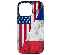 USA & France Flags - United States of America, French Case for iPhone 14 Pro Max