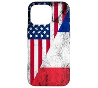 USA & France Flags - United States of America, French Case for iPhone 16 Pro