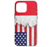 USA & France Flags - United States of America, French Case for iPhone 16 Pro Max