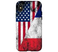 USA & France Flags - United States of America, French Case for iPhone X/XS