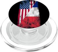 USA & France Flags - United States of America, French PopSockets PopGrip for MagSafe