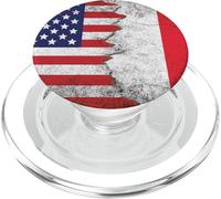 USA & France Flags - United States of America, French PopSockets PopGrip for MagSafe