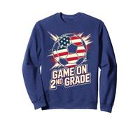 USA GAME ON 2ND GRADE Ready Crush Soccer Let's Go Teacher Sweatshirt