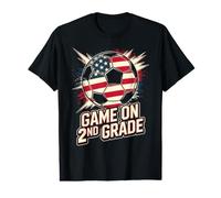 USA Game ON 2ND Grade Ready Crush Soccer Let's Go Teacher Value Graphic T-Shirt