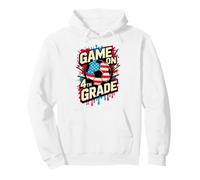 USA GAME ON 4TH GRADE Soccer Hello First Day Teacher America Pullover Hoodie