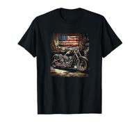 USA Garage with Nice Motorcycle for a Retro Look T-Shirt