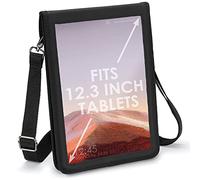 USA GEAR 12" Tablet Case - Tablet Sleeve Cover with Open Front Design & Carry Strap - Compatible with Microsoft Surface Pro 7, Samsung Galaxy Tab S7 Plus, and More 12-inch Tablets