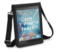USA Gear 7 Inch Tablet Case - Tablet Sleeve with Open Front, Adjustable Shoulder Strap, and Protective Rigid Exterior - Compatible with Fire 7, iPad Mini 4/5, and More 7 Inch Tablets
