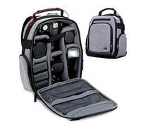 USA Gear Camera Backpack, Digital Camera Neoprene Carrying Bag with Customisable Accessory Dividers, Weather Resistant Bottom, Comfortable Back Support Compatible with Canon, Nikon and More