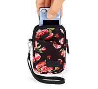 USA Gear Compact Digital Camera Protective Case Sleeve Pouch with Wrist Strap and Accessory Pocket, Scratch and Weather Resistant - Compatible with Canon, Sony, Nikon, Panasonic and More - Floral