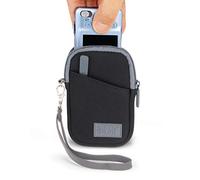USA Gear Compact Digital Camera Protective Case Sleeve Pouch with Wrist Strap and Accessory Pocket, Scratch and Weather Resistant - Compatible with Canon, Sony, Nikon, Panasonic and More - Black