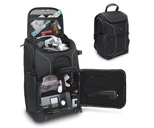 USA Gear CPAP Machine Travel Bag - CPAP Backpack Compatible with XT Fit, AirSense 10/11 & Philips Dreamstation - Customizable Interior for Power Cables, 6 ft Hose, Mask & Other Accessories - Black