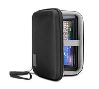 USA Gear Hard Shell Electronic Organizer Travel Case 19 cm with Weather Resistant Exterior and Large Mesh Accessory Pocket - Compatible with Garmin GPS, Chargers, and More Electronics - Black