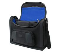 USA Gear Mini Projector 4K Bag - Small Portable Projector Case with Customizable Dividers, Accessory Pockets Compatible with XuanPad Projector 2024, Elephas Projector, YOTON Y3 Mini Projector - Blue