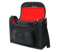 USA Gear Mini Projector 4K Bag - Small Portable Projector Case with Customizable Dividers, Accessory Pockets Compatible with XuanPad Projector 2024, Elephas Projector, YOTON Y3 Mini Projector - Red