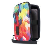 USA Gear Portable WiFi Hotspot Hard Case - WiFi Booster Travel Case with Wrist Strap - Compatible with MERCUSYS MT110, ZTE MF920, TP-Link M7450, D-Link DWR-2101 - Geometric