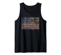 USA Glory Flag America Merica July 4th Old Country Redneck Tank Top