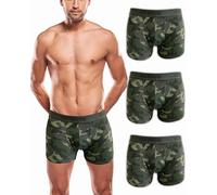 USA Griffin Boxer Shorts Men's Underwear Men Shorts Pants Cotton Underwear Bottoms Boxers Pack of 3, Camouflage Olive, XXL