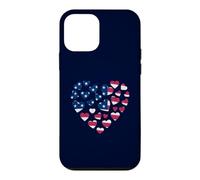 USA Heart Shape American Flag - America Love Patriotic Case for iPhone 12 mini
