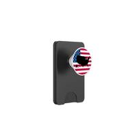 USA Heartbeat Map American Flag America PopSockets PopWallet for MagSafe