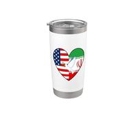 USA Iran Peace Stainless Steel Insulated Tumbler