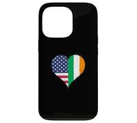 USA Ireland Flag on St Patrick's Day A Proud Irish American Case for iPhone 13 Pro