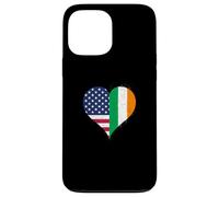 USA Ireland Flag on St Patrick's Day A Proud Irish American Case for iPhone 13 Pro Max