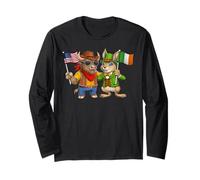 USA Ireland Flag Proud Irish American Roots Irish Heritage Long Sleeve T-Shirt