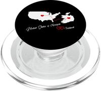 USA & Ireland love for 2 countries hearts connection PopSockets PopGrip for MagSafe