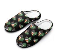 USA Irish Shamrock House Slippers Ladies Cotton Sandals