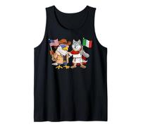 USA Italy Flag American Italian Roots American Italian Tank Top