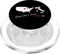 USA & Italy love for 2 countries hearts connection PopSockets PopGrip for MagSafe