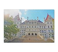 USA Jigsaw Puzzle 200 Piece USA America New York State Capitol Albany Puzzle Game Artwork Travel Souvenir 35x25CM