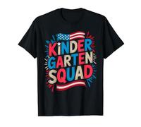 USA Kindergarten School Squad Teacher Happy Cutest Pumpkins Value Graphic T-Shirt, Men, Black, S